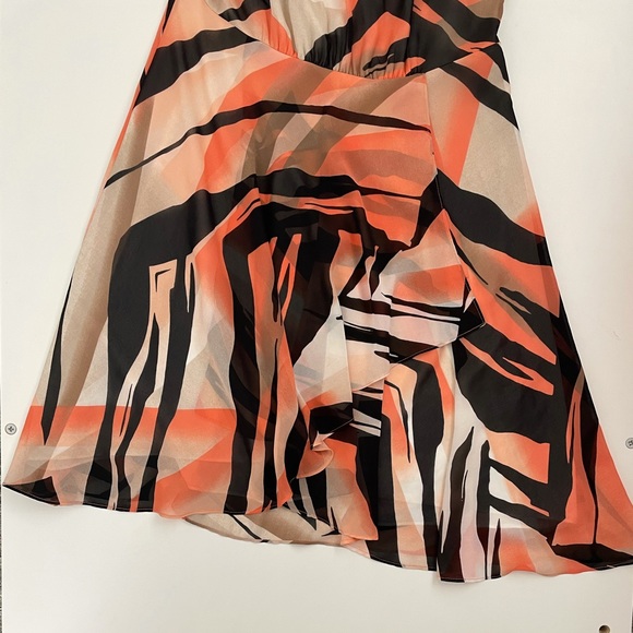 Le Chateau Chiffon Sleeveless Wrap Dress Medium - Picture 10 of 15